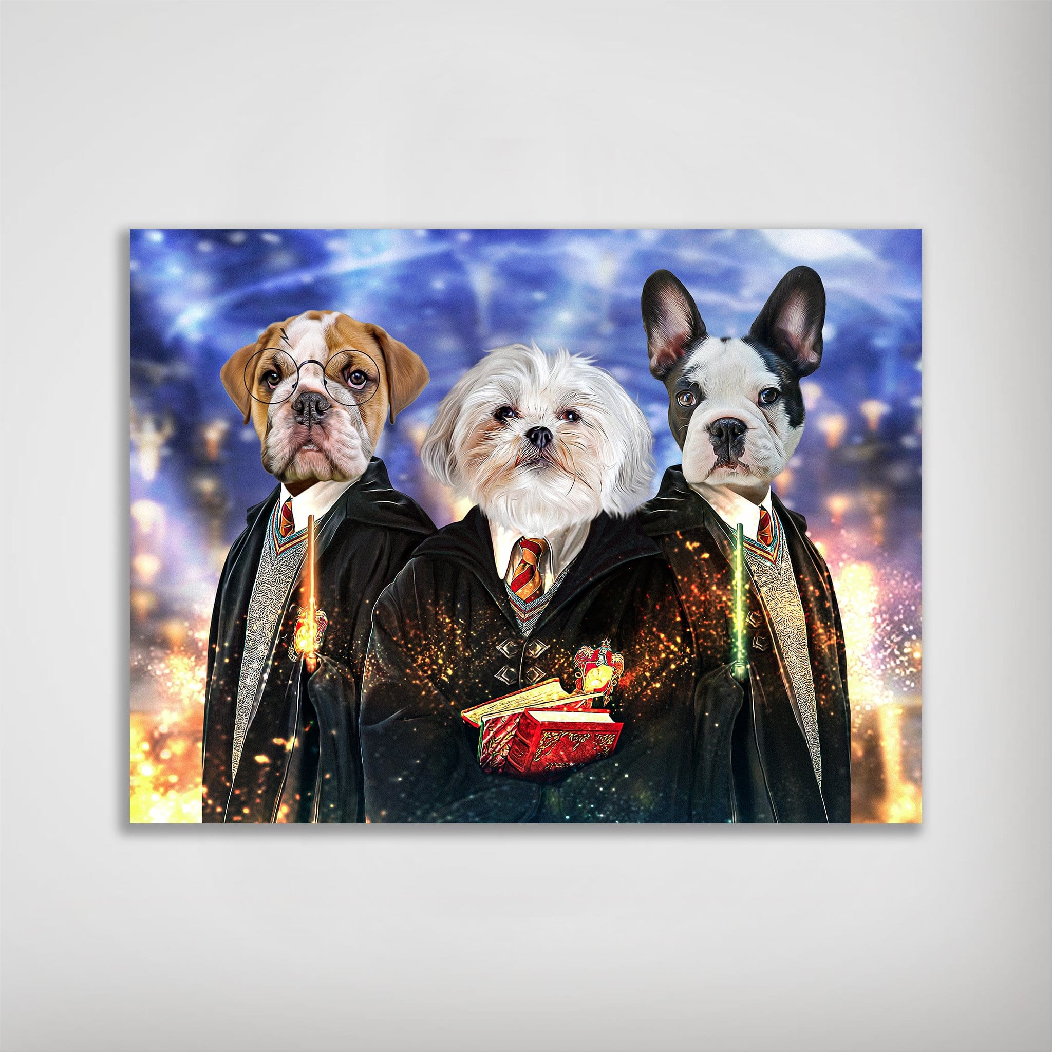 Póster Personalizado con 3 mascotas &#39;Harry Doggers 3&#39;