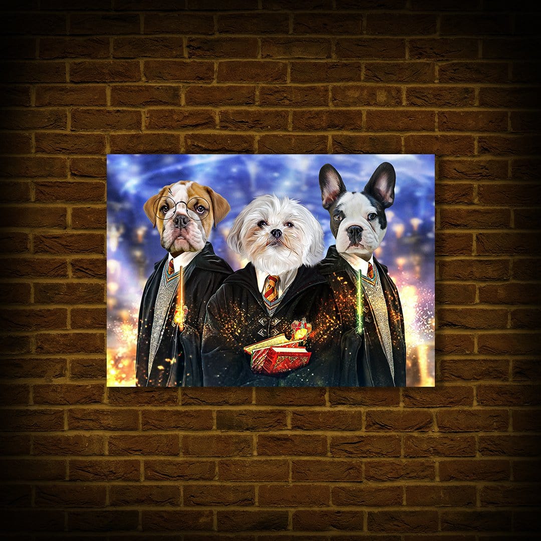 Póster Personalizado con 3 mascotas &#39;Harry Doggers 3&#39;