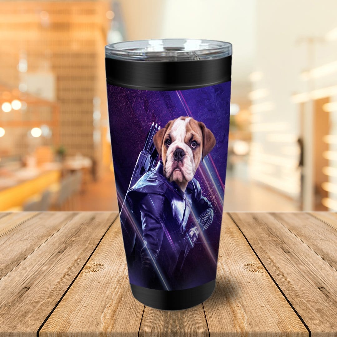 &#39;Hawkeye Doggo&#39; Personalized Tumbler