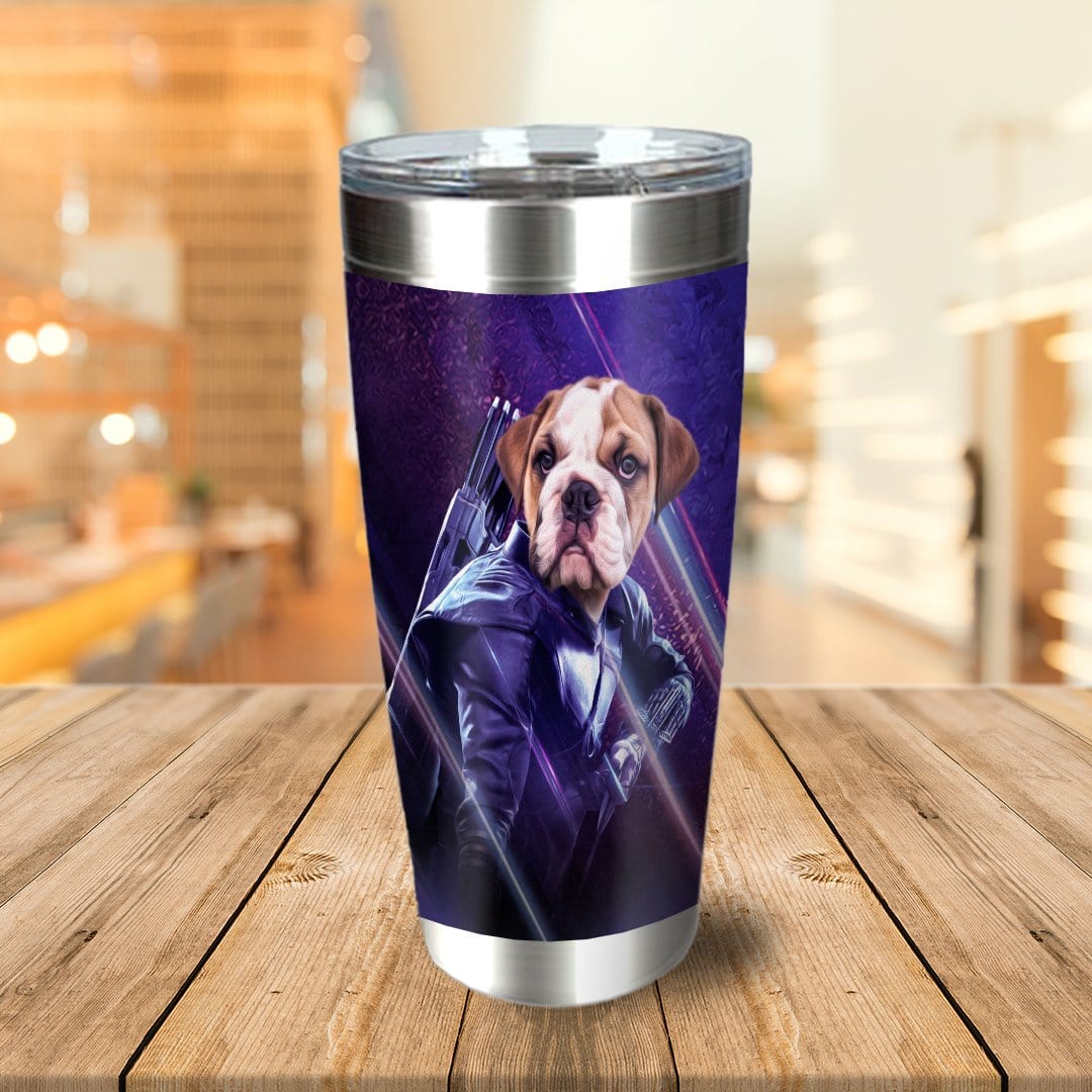 &#39;Hawkeye Doggo&#39; Personalized Tumbler