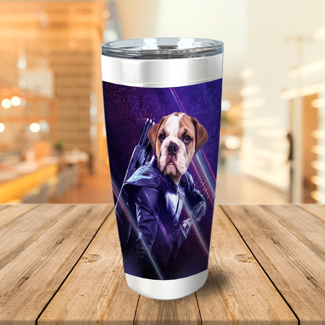 &#39;Hawkeye Doggo&#39; Personalized Tumbler