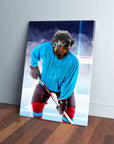 'The Hockey Player' Personalized Pet Canvas