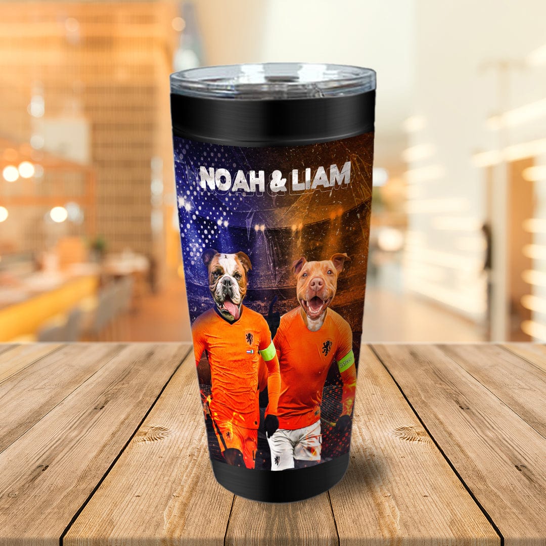 &#39;Holland Doggos&#39; Personalized 2 Pet Tumbler