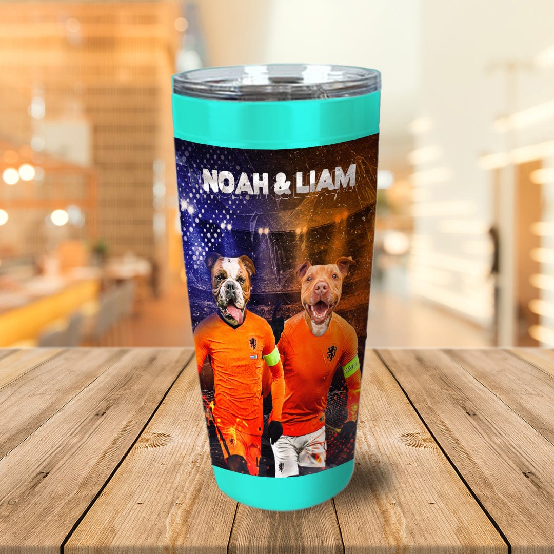 &#39;Holland Doggos&#39; Personalized 2 Pet Tumbler