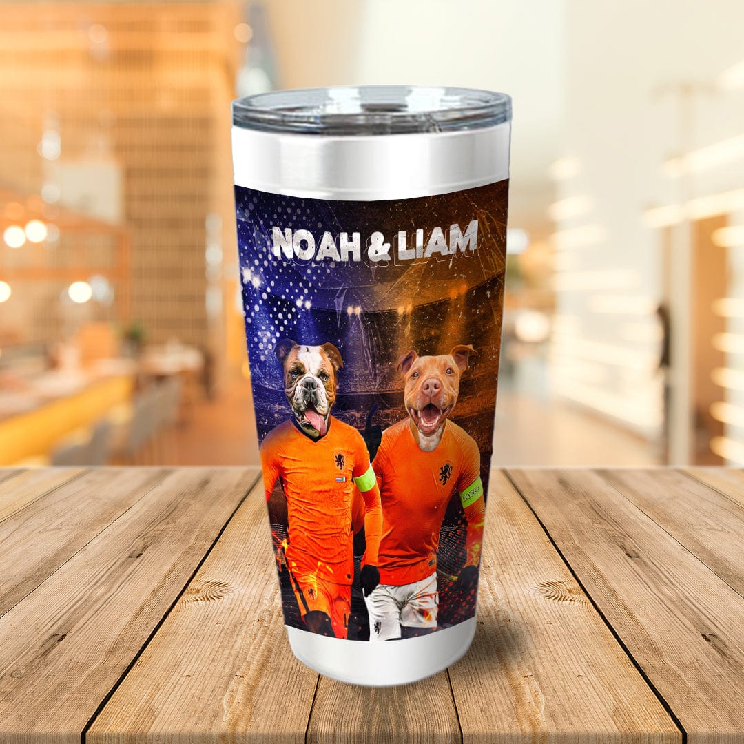 &#39;Holland Doggos&#39; Personalized 2 Pet Tumbler