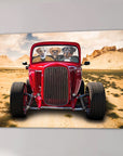 'The Hot Rod' Personalized 3 Pet Canvas