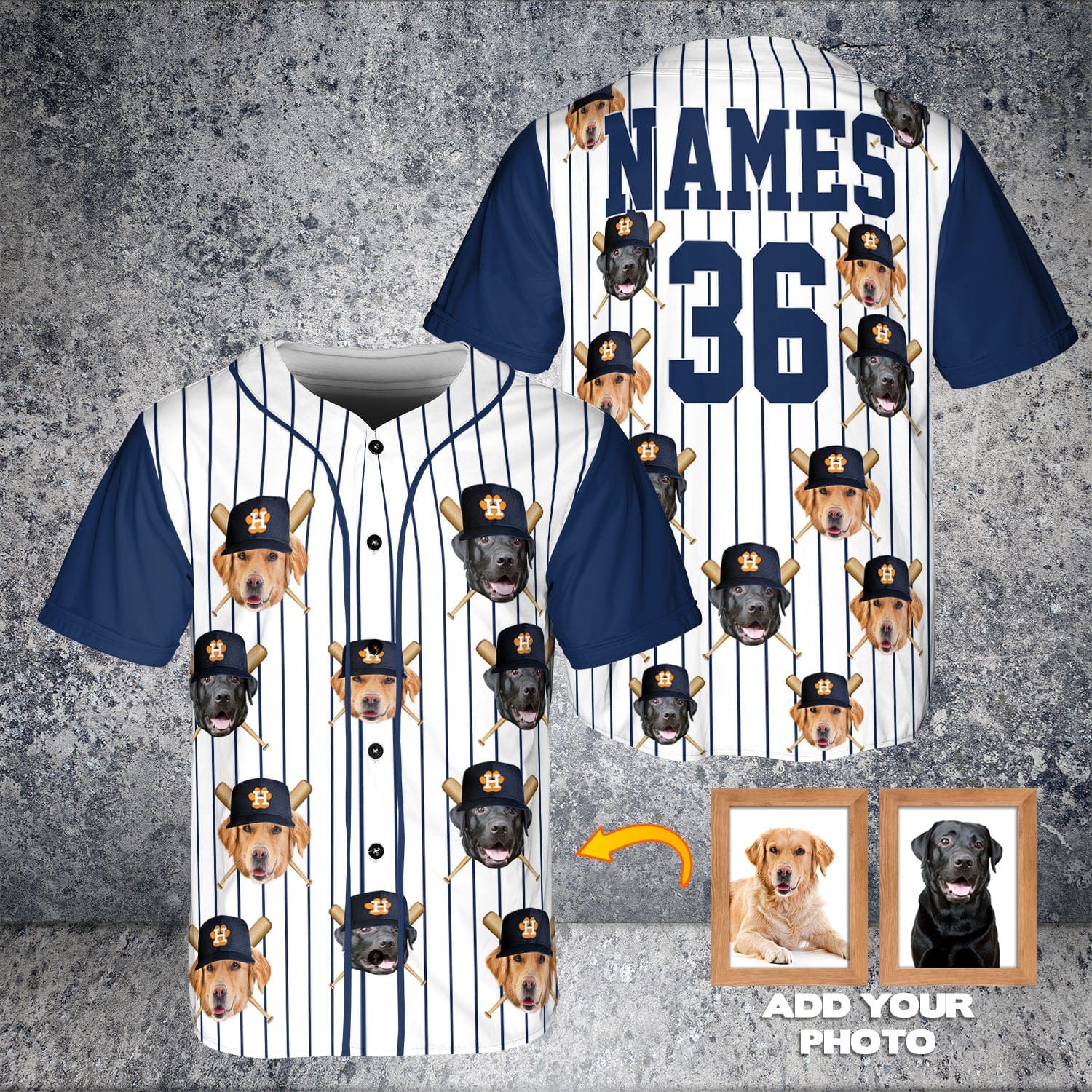 Camiseta de béisbol personalizada de los Detroit Doggo Tigers