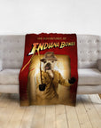 'The Indiana Bones' Personalized Pet Blanket