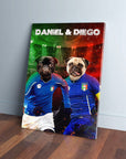 'Italy Doggos' Personalized 2 Pet Canvas