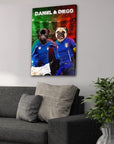 'Italy Doggos' Personalized 2 Pet Canvas