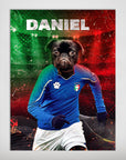 'Italy Doggos Soccer' Personalized Pet Poster