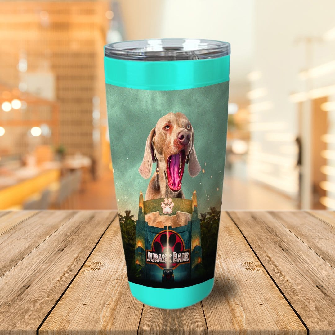 &#39;Jurassic Bark&#39; Personalized Tumbler