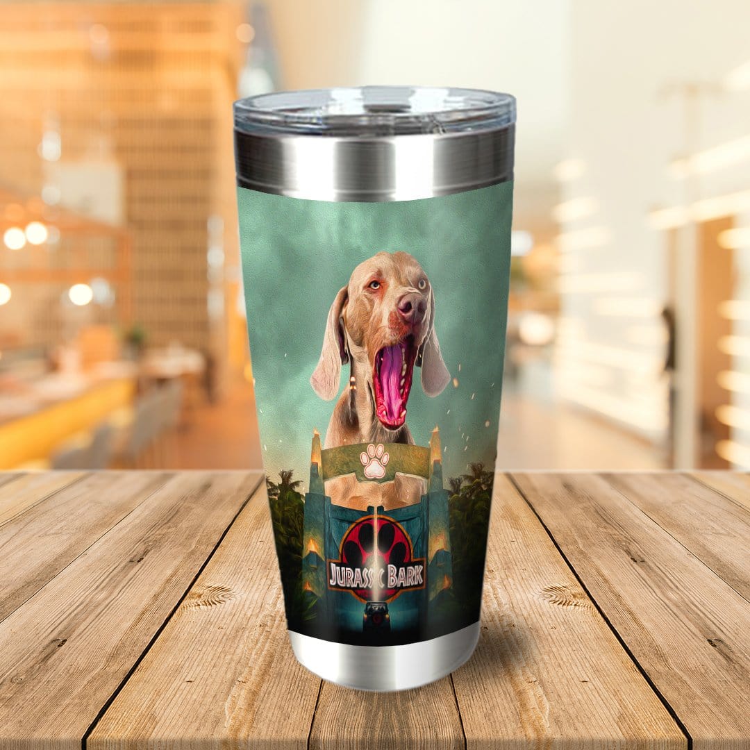 &#39;Jurassic Bark&#39; Personalized Tumbler