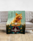 'Jurassic Meow' Personalized Pet Blanket