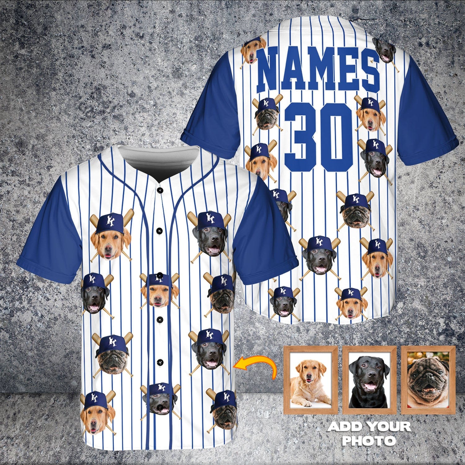 Camiseta de béisbol personalizada de Kansas City Doggo Royals