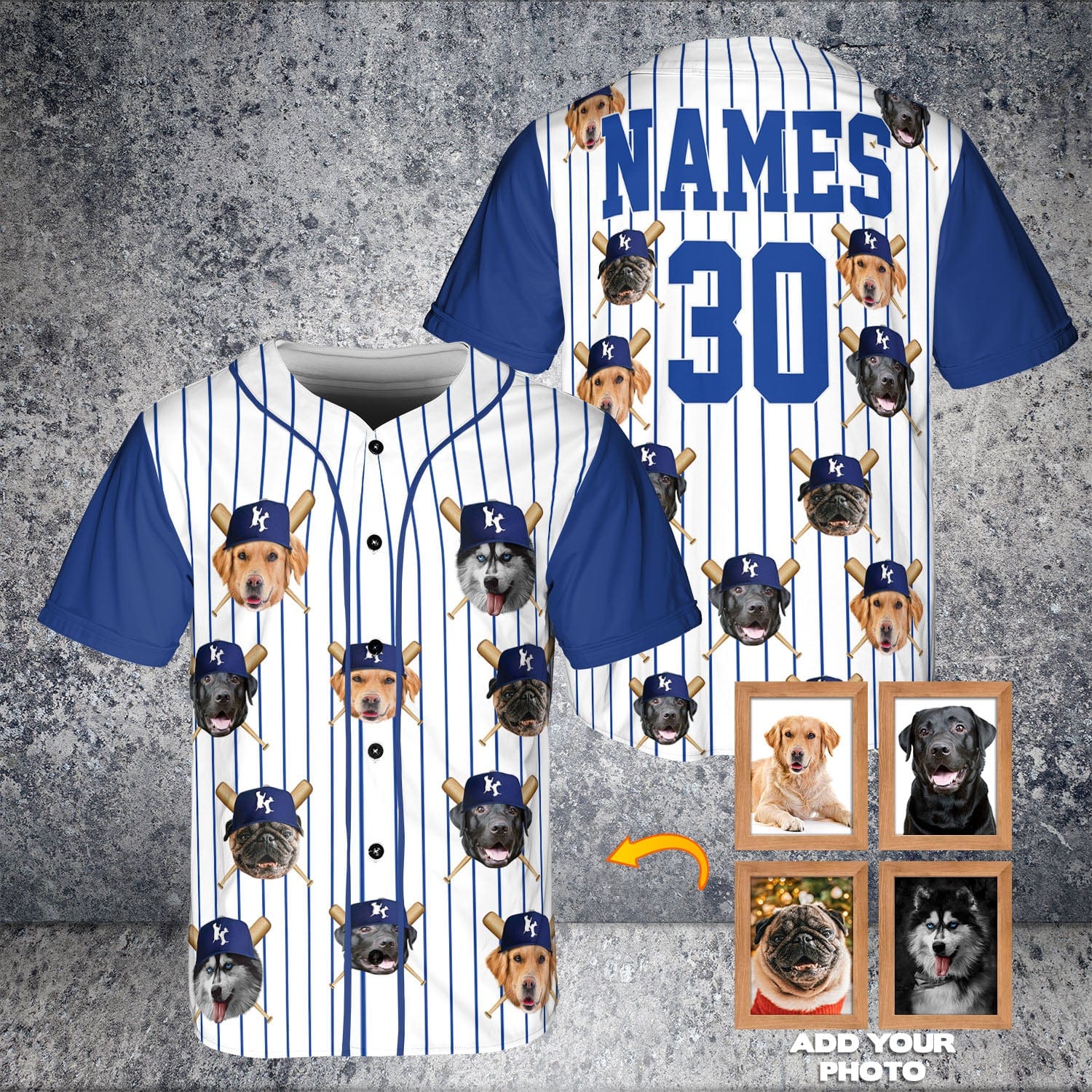 Camiseta de béisbol personalizada de Kansas City Doggo Royals