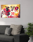 'Kansas City Doggos' Personalized 2 Pet Canvas