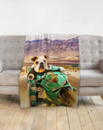 'Kawadawgi Rider' Personalized Pet Blanket