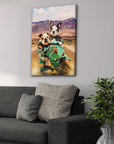 'Kawadawgi Riders' Personalized 2 Pet Canvas