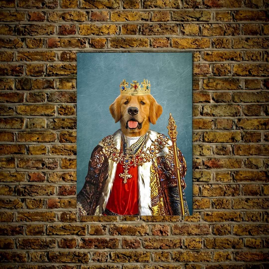 Póster Perro personalizado &#39;El Rey&#39;