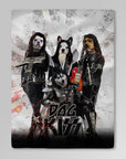 'Kiss Doggos' Personalized 4 Pet Blanket