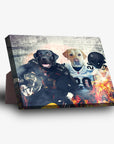 'Las Vegas Doggos' Personalized 2 Pet Standing Canvas