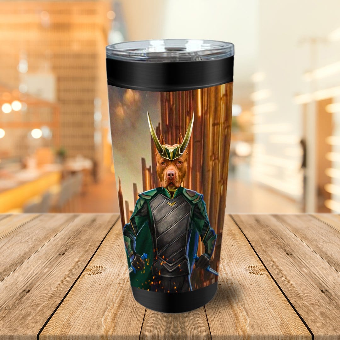 &#39;Loki Doggo&#39; Personalized Tumbler