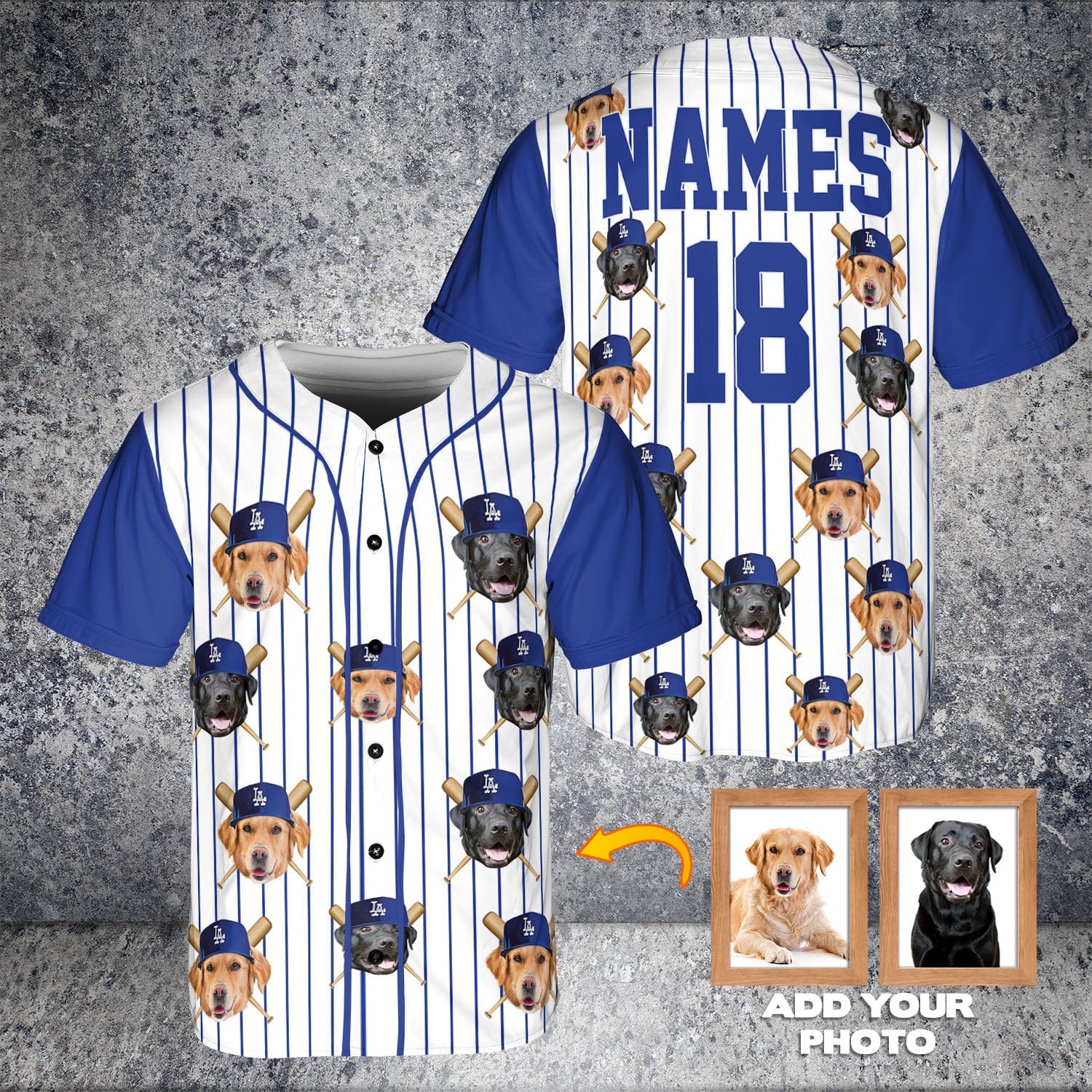 Camiseta de béisbol personalizada de Los Angeles Doggers