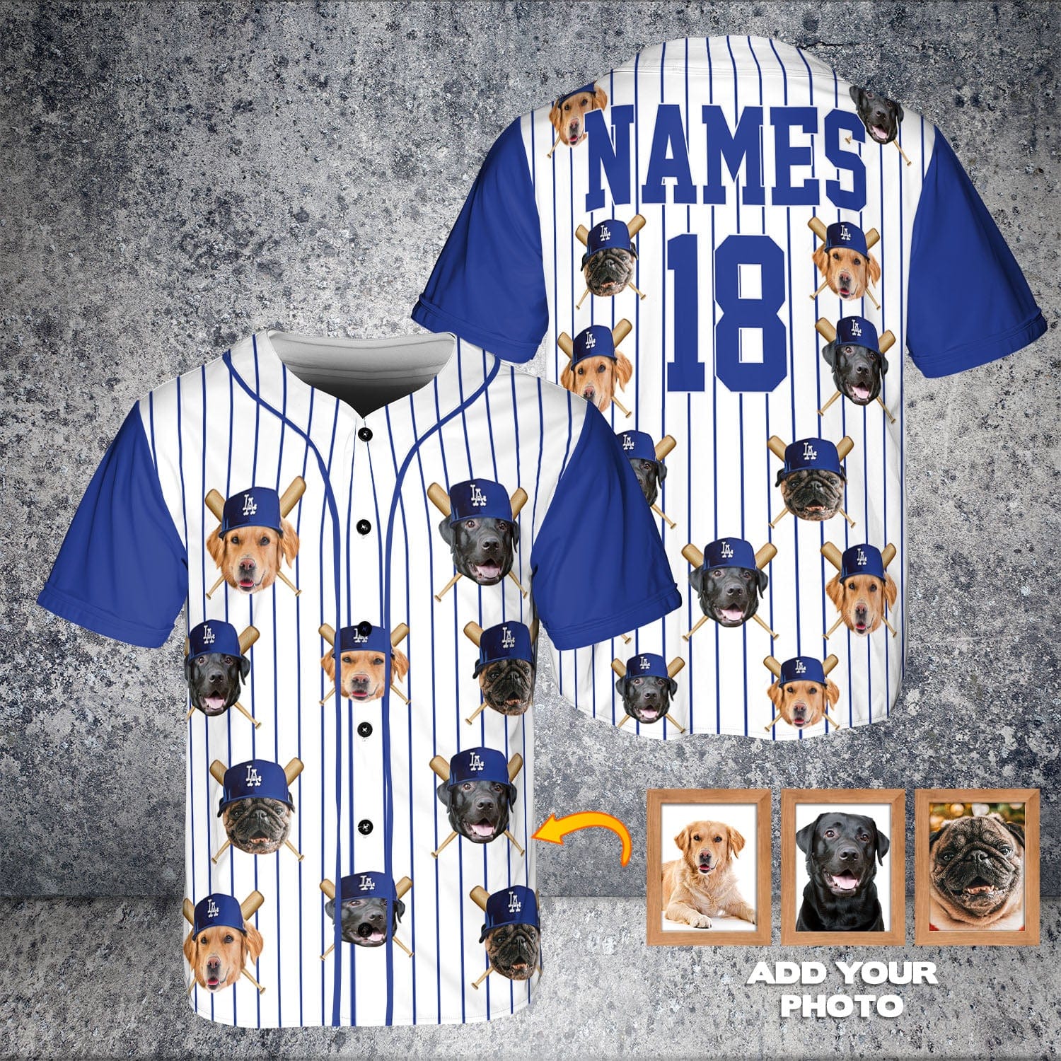 Camiseta de béisbol personalizada de Los Angeles Doggers