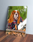 'Lumberwoman' Personalized Pet Canvas