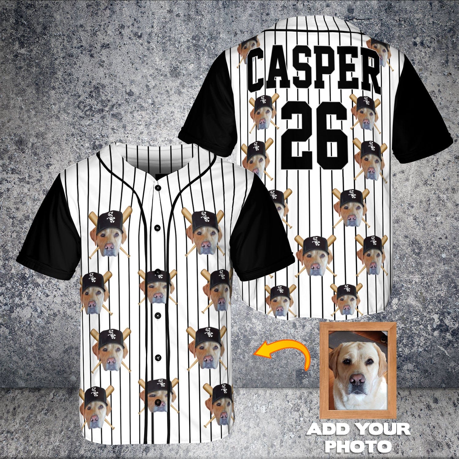 Camiseta de béisbol personalizada de los Chicago White Paws