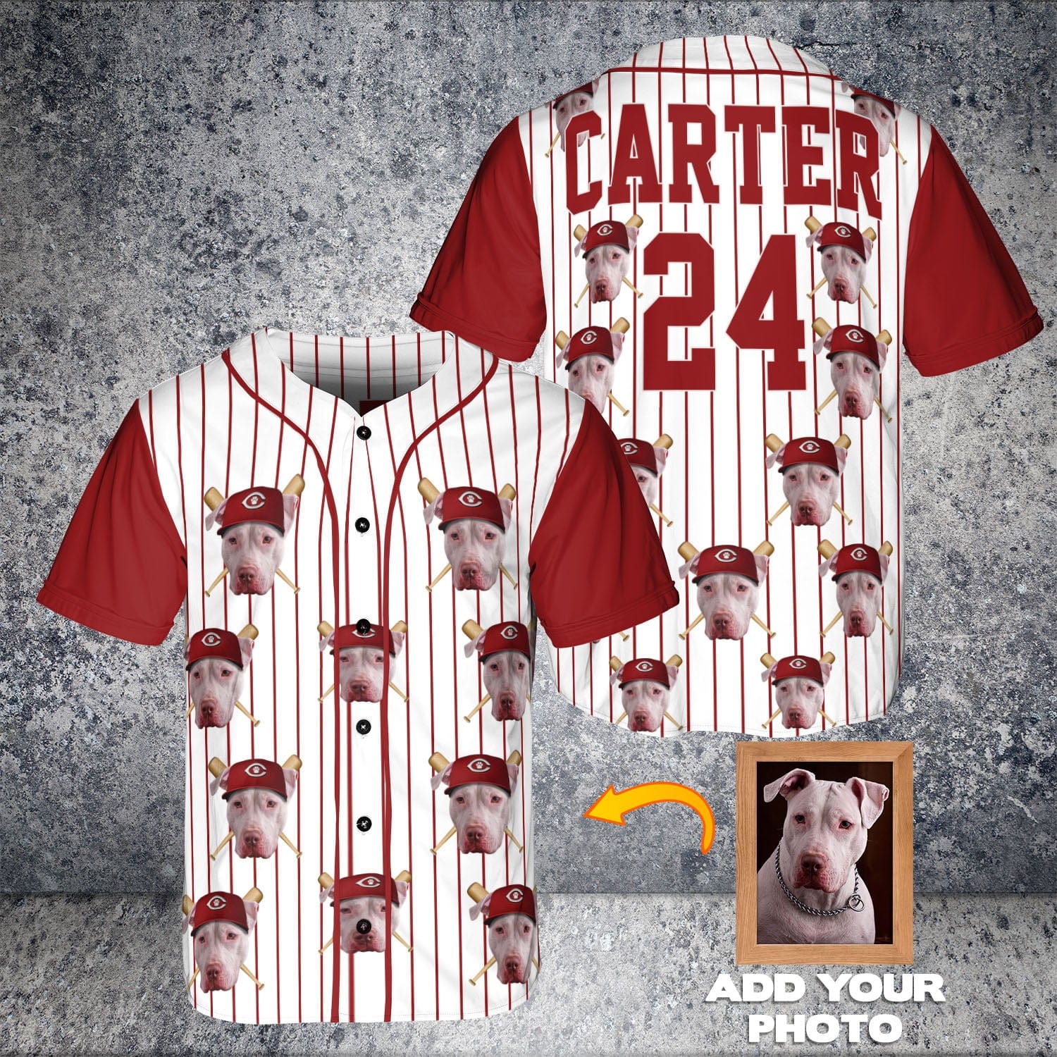 Camiseta de béisbol personalizada de Cincinnati Red Doggos