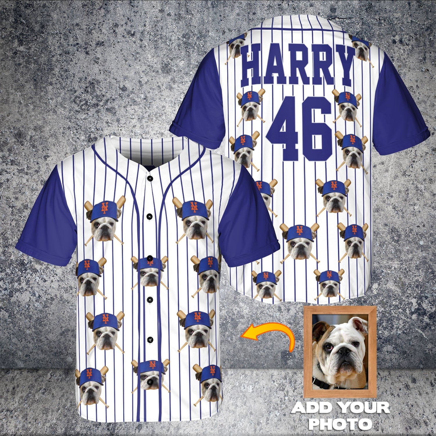 Camiseta de béisbol personalizada de los New York Doggo Mets