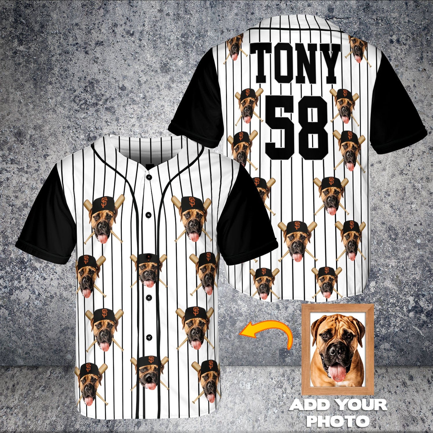 Camiseta de béisbol personalizada de los Gigantes de San Franpawsco