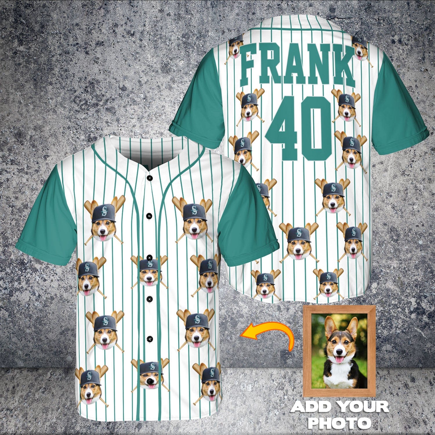 Camiseta de béisbol personalizada de los Seattle Doggo Mariners