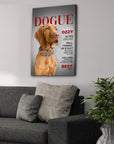 'Dogue' Personalized Pet Canvas