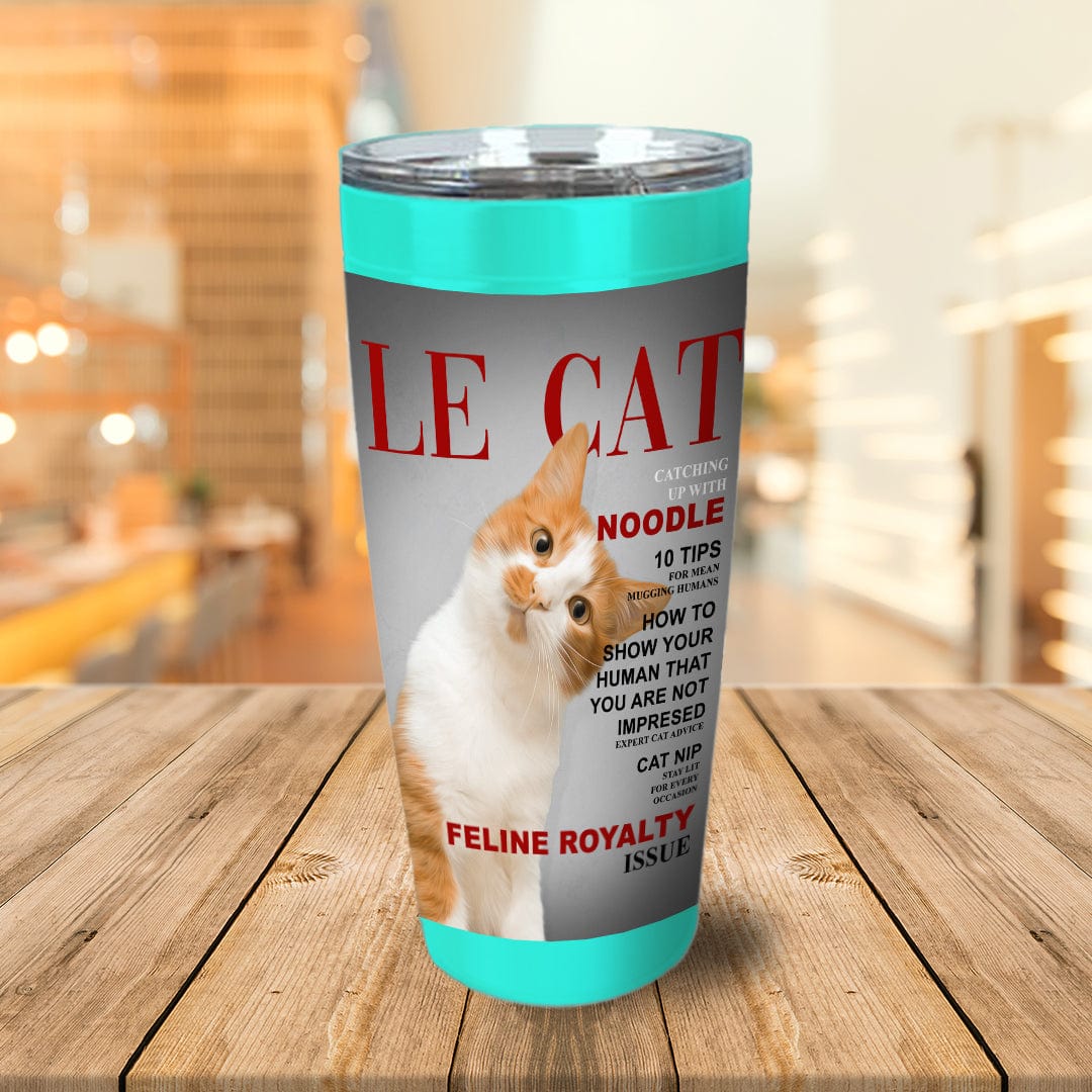 &#39;Le Cat&#39; Personalized Tumbler