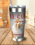 'Le Cat' Personalized Tumbler