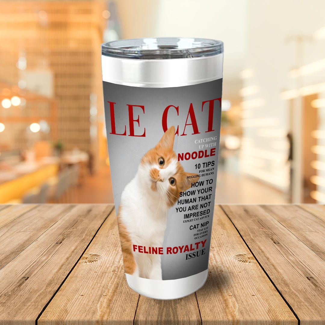 &#39;Le Cat&#39; Personalized Tumbler