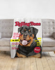 'Rolling Bone' Personalized Pet Blanket