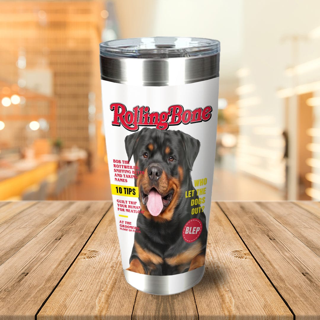 &#39;Rolling Bone&#39; Personalized Tumbler