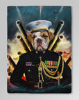 'The Marine' Personalized Pet Blanket