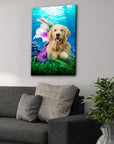 'The Mermaid' Personalized Pet Canvas