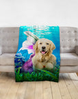 'The Mermaid' Personalized Pet Blanket