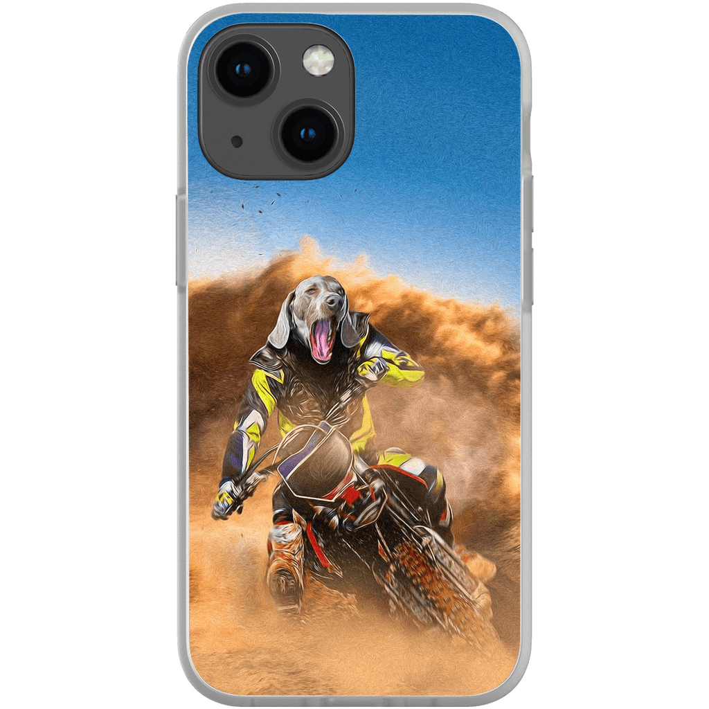 &#39;The Motocross Rider&#39; Personalized Phone Case