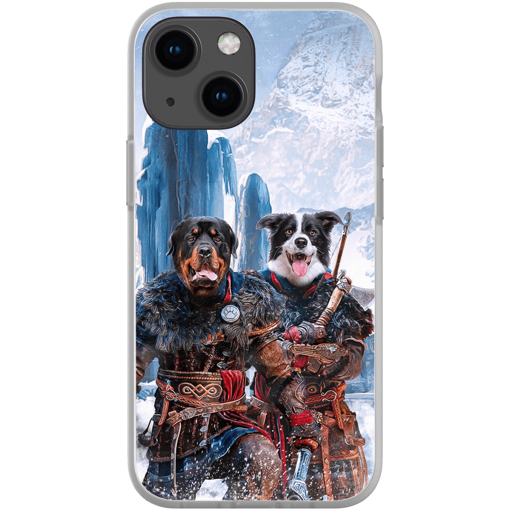 &#39;The Viking Warriors&#39; Personalized 2 Pet Phone Case