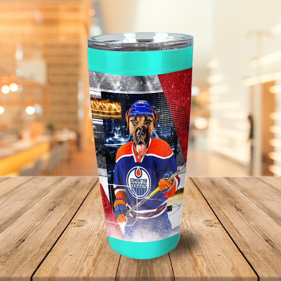 &#39;Edmonton Doggos Hockey&#39; Personalized Tumbler