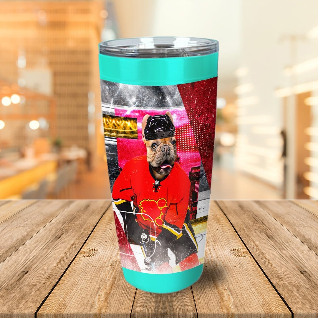 &#39;Calgary Doggos Hockey&#39; Personalized Tumbler