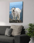 'The Mountain Doggoat' Personalized Pet Canvas