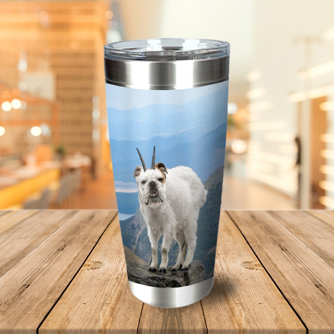 &#39;The Mountain Doggoat&#39; Personalized Tumbler